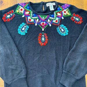 80’s jeweled sweater